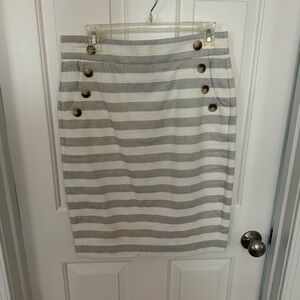 Loft Striped Women's Pencil Skirt - Size 6